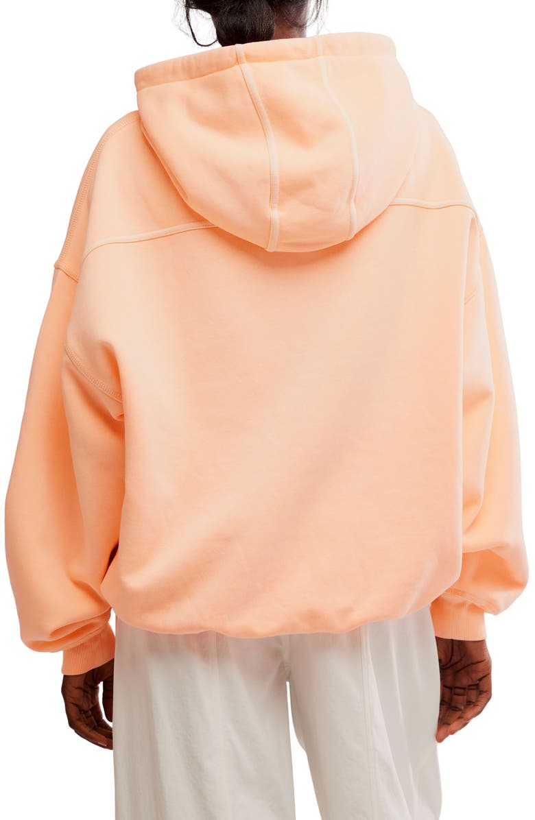 Free People FP Movement Final Call Hoodie, Alternate, color, Pastel Peach