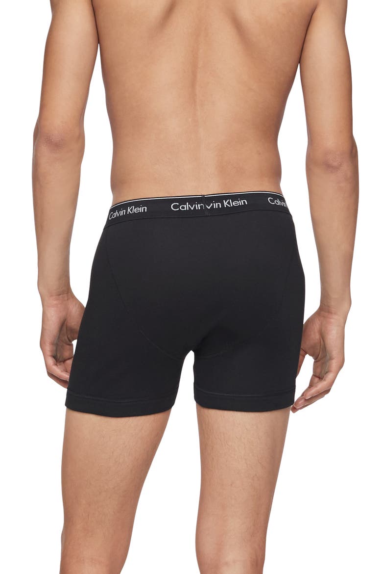 Classics 3-Pack Cotton Boxer Briefs, Alternate, color, BLACK