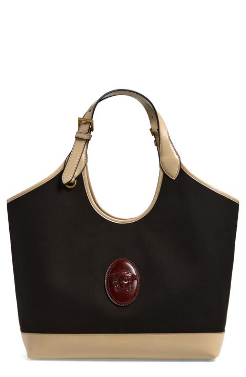 Large Rivière Canvas & Leather Tote