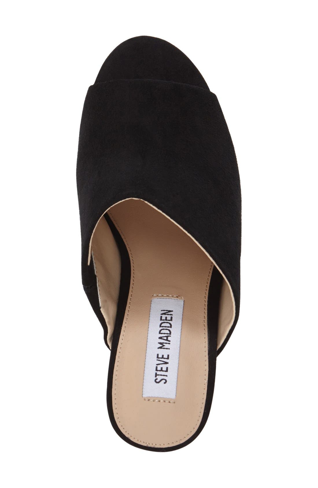 'Stonnes' Platform Sandal, Alternate, color, BLACK SUEDE