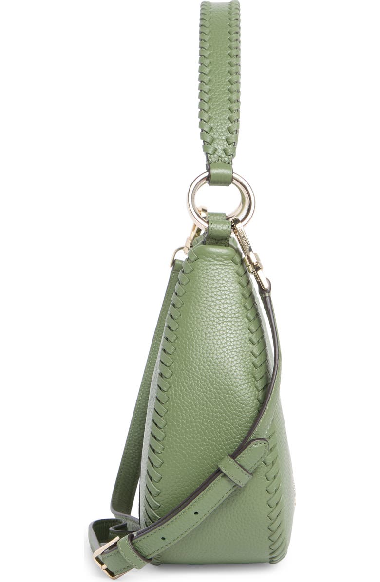 Kate Spade New York leila whipstitch leather shoulder bag, Alternate, color, Cedar Stand