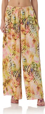 AFRM Ivan Printed Wide Leg Drawstring Pants