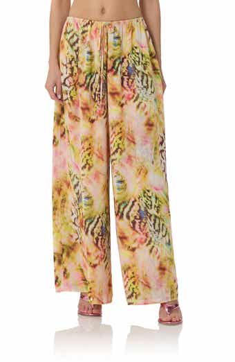 Ivan Printed Wide Leg Drawstring Pants