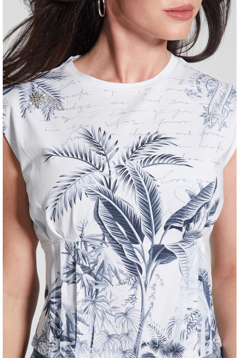 Tobacco Palms Graphic T-Shirt, Alternate, color, CREAM WHITE