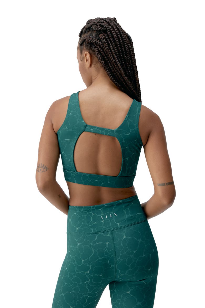 Organic Medium Support Performance Sport Top, Alternate, color, Deep Green