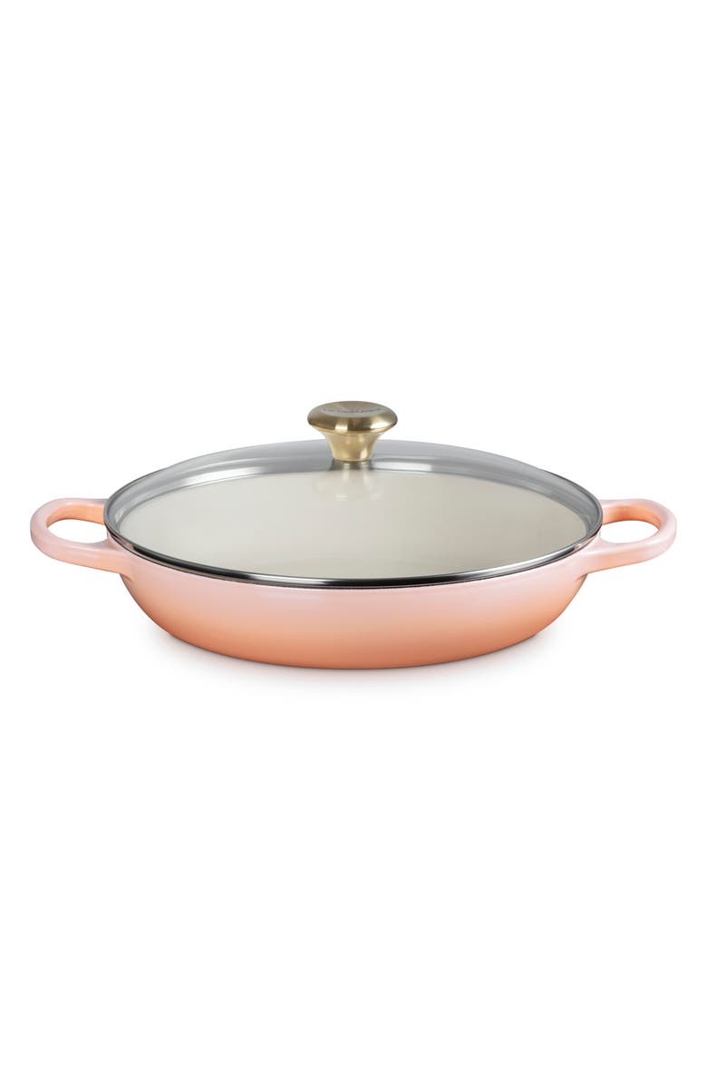 Le Creuset Signature 2.25-Quart Enameled Cast Iron Braiser, Alternate, color, Peche