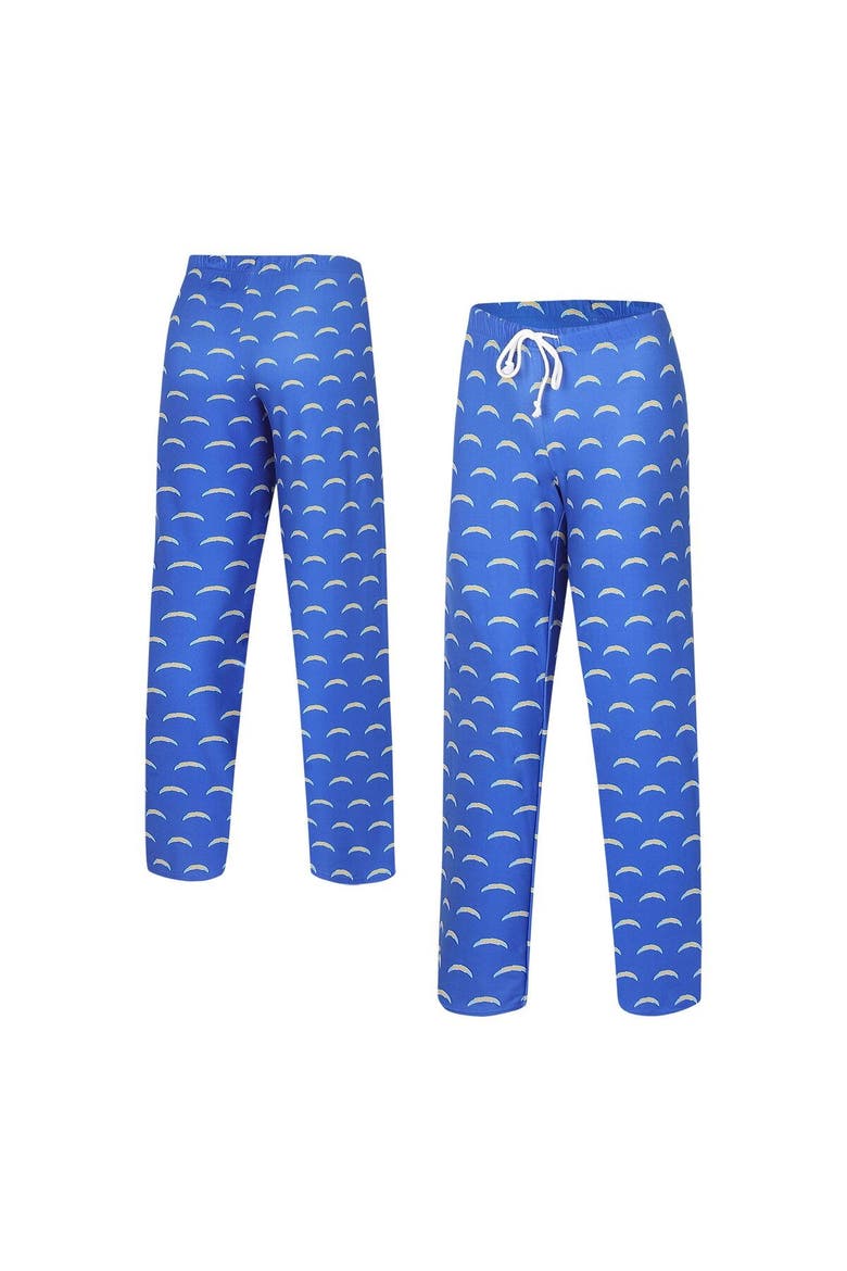 Women's Concepts Sport Powder Blue Los Angeles Chargers Gauge Allover Print Sleep Pants, Main, color, Powder Blue