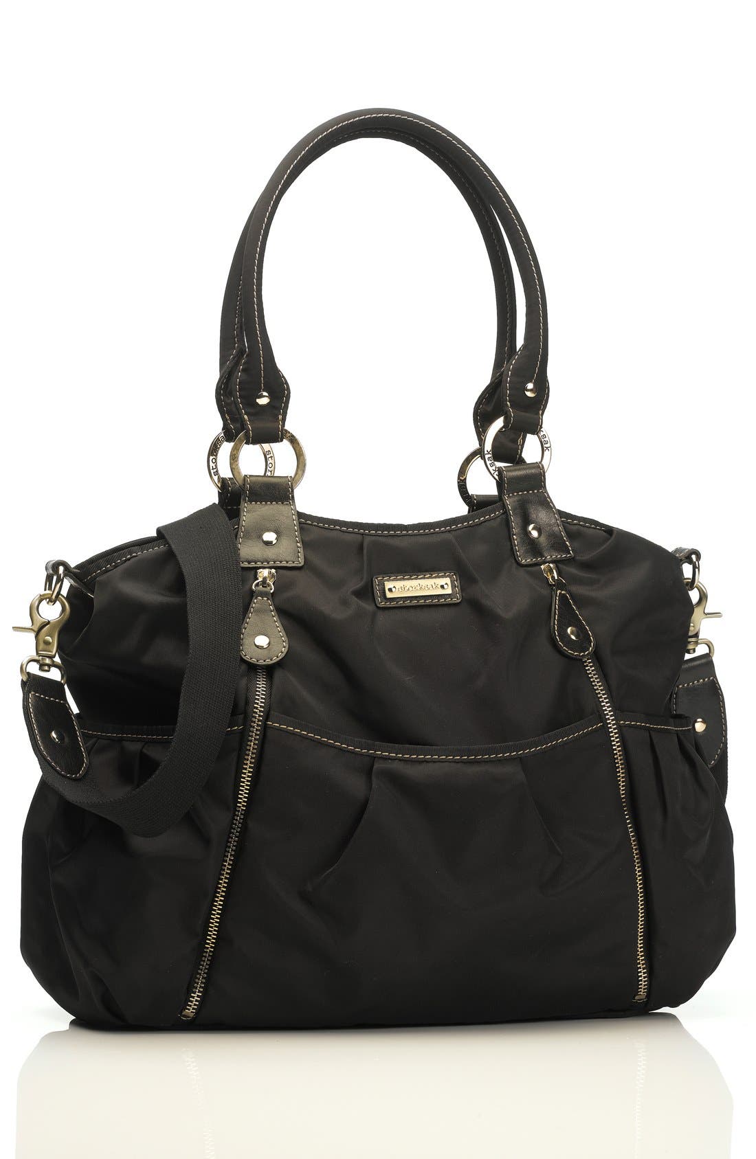 Storksak 'Olivia' Nylon Diaper Bag, Main, color, 