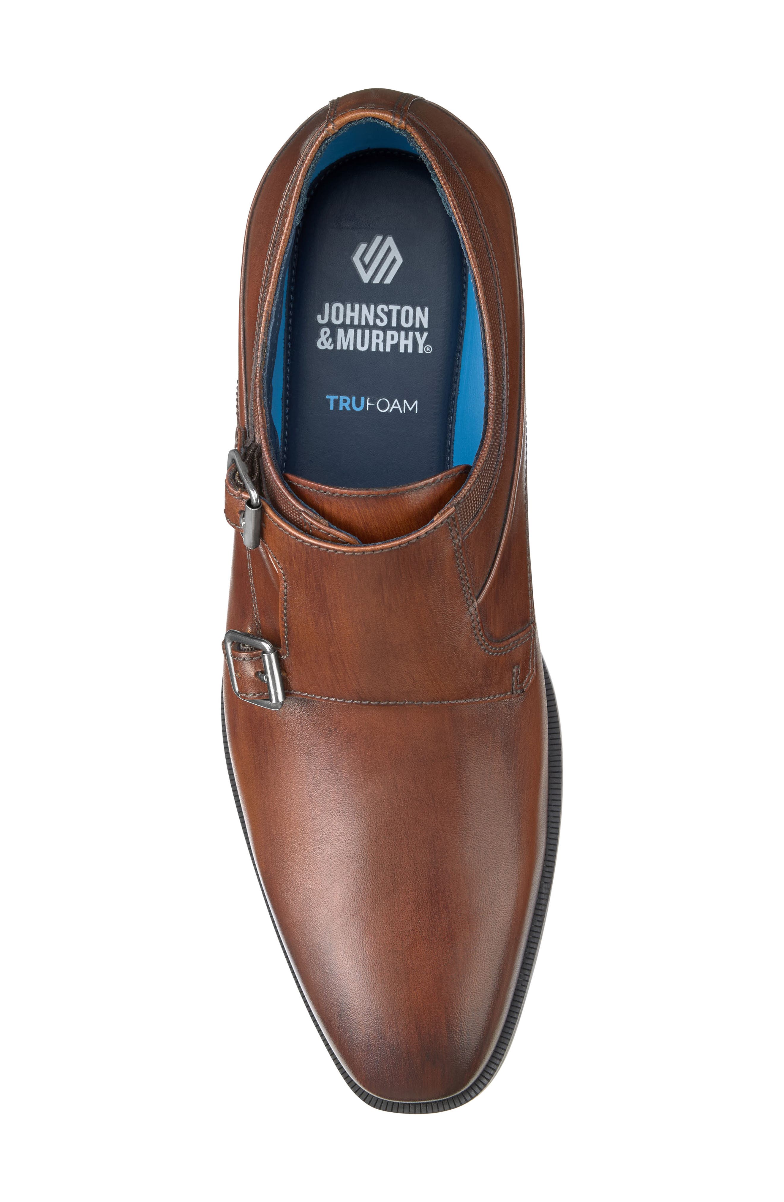 Gibbons Monk Shoe, Alternate, color, BROWN FULL GRAIN