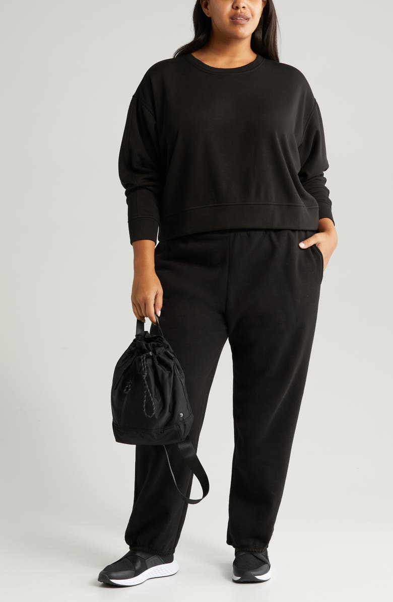 Zella Amazing Lite Cali Crew Sweatshirt, Alternate, color, 