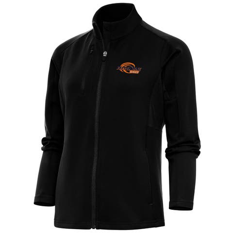 Women's Antigua  Black Pepperdine Waves Generation Full-Zip Jacket