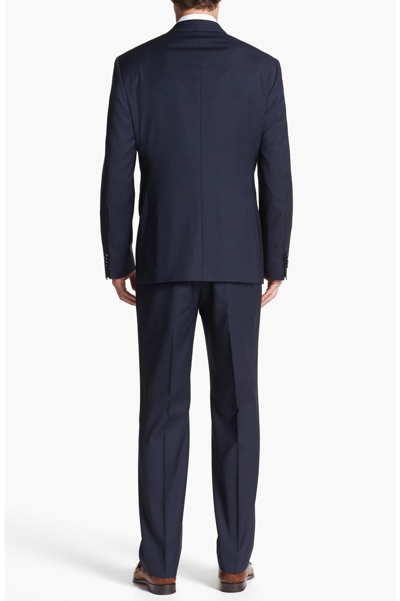 HUGO BOSS 'James/Sharp' Trim Fit Three-Piece Suit, Alternate, color, NAVY