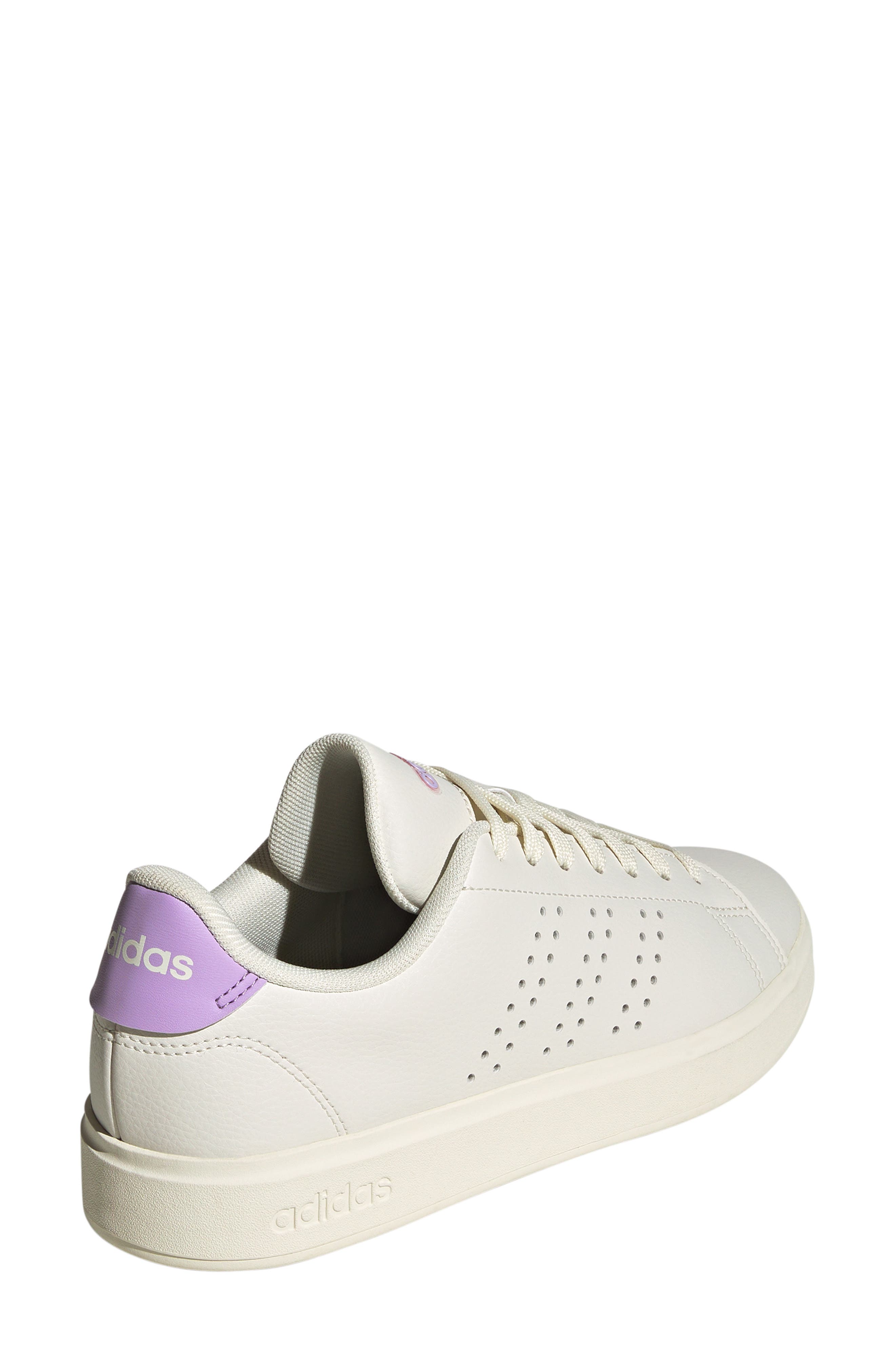 adidas Advantage 2.0 Sneaker, Alternate, color, Off White/ Off White/ Plum