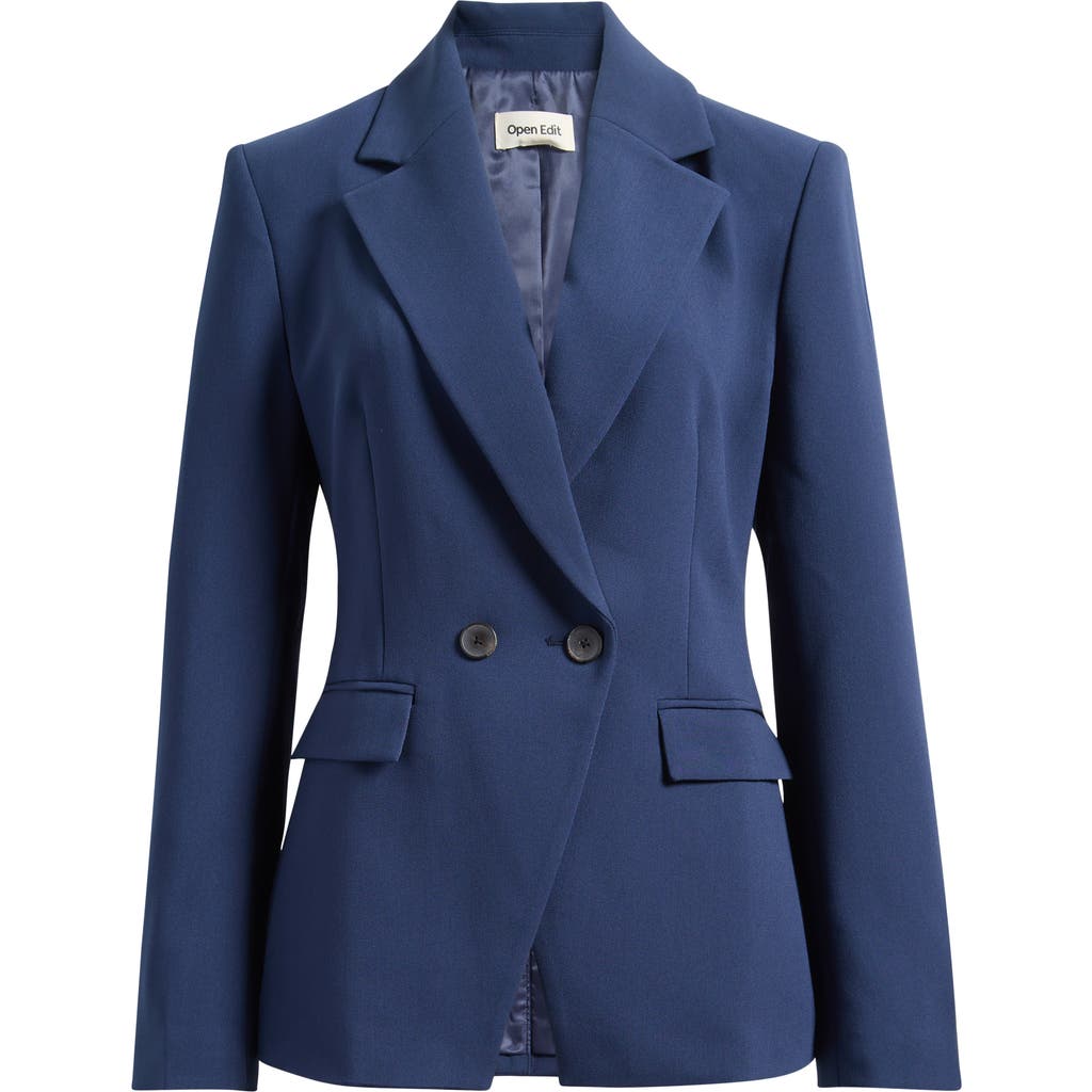 Open Edit The Icon Hourglass Blazer In Blue
