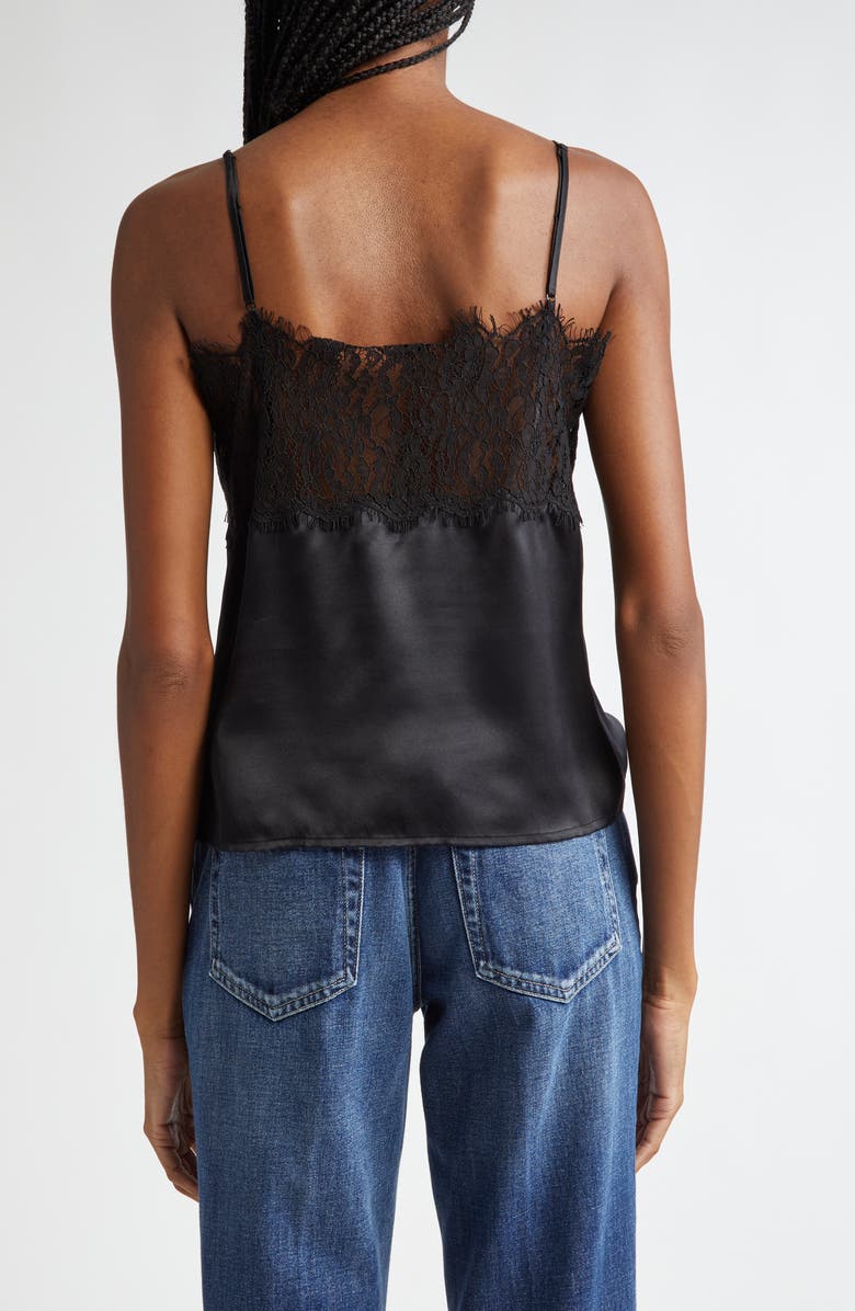 L'AGENCE Priya Lace Silk Camisole, Alternate, color,