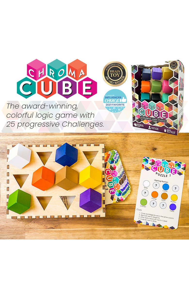 Project Genius Chroma Cube, A Colorful Logic Puzzle, Alternate, color, Multicolored