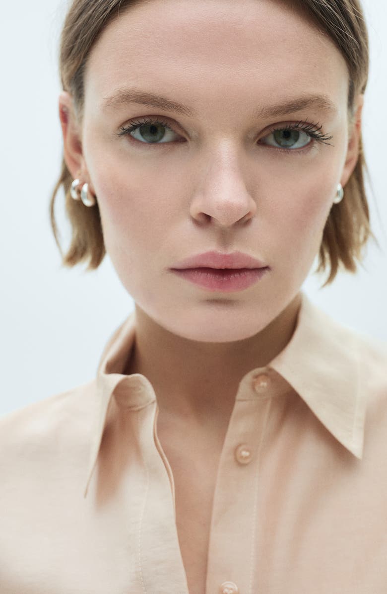 MANGO Satin Shirt, Alternate, color,