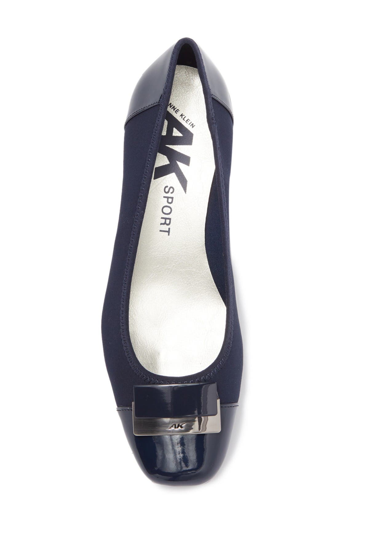 Anne Klein Waverly Wedge Loafer, Alternate, color, Navy