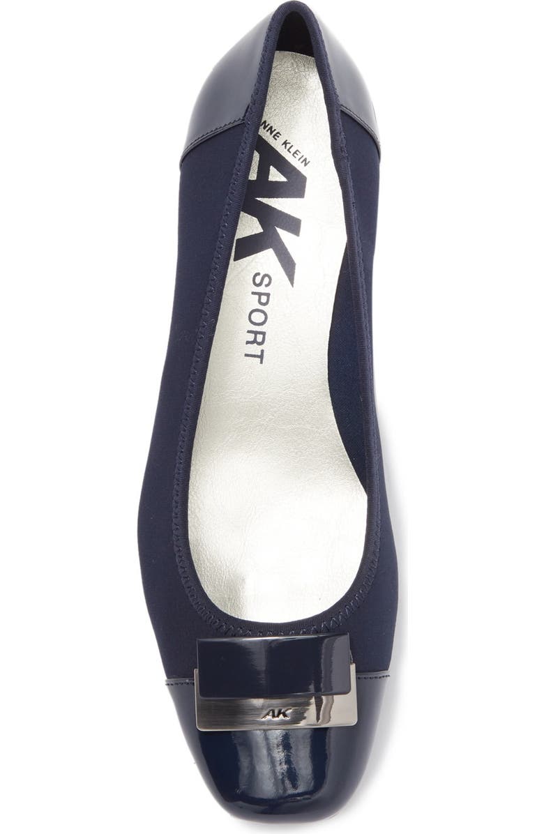 Anne Klein Waverly Wedge Loafer, Alternate, color, Navy