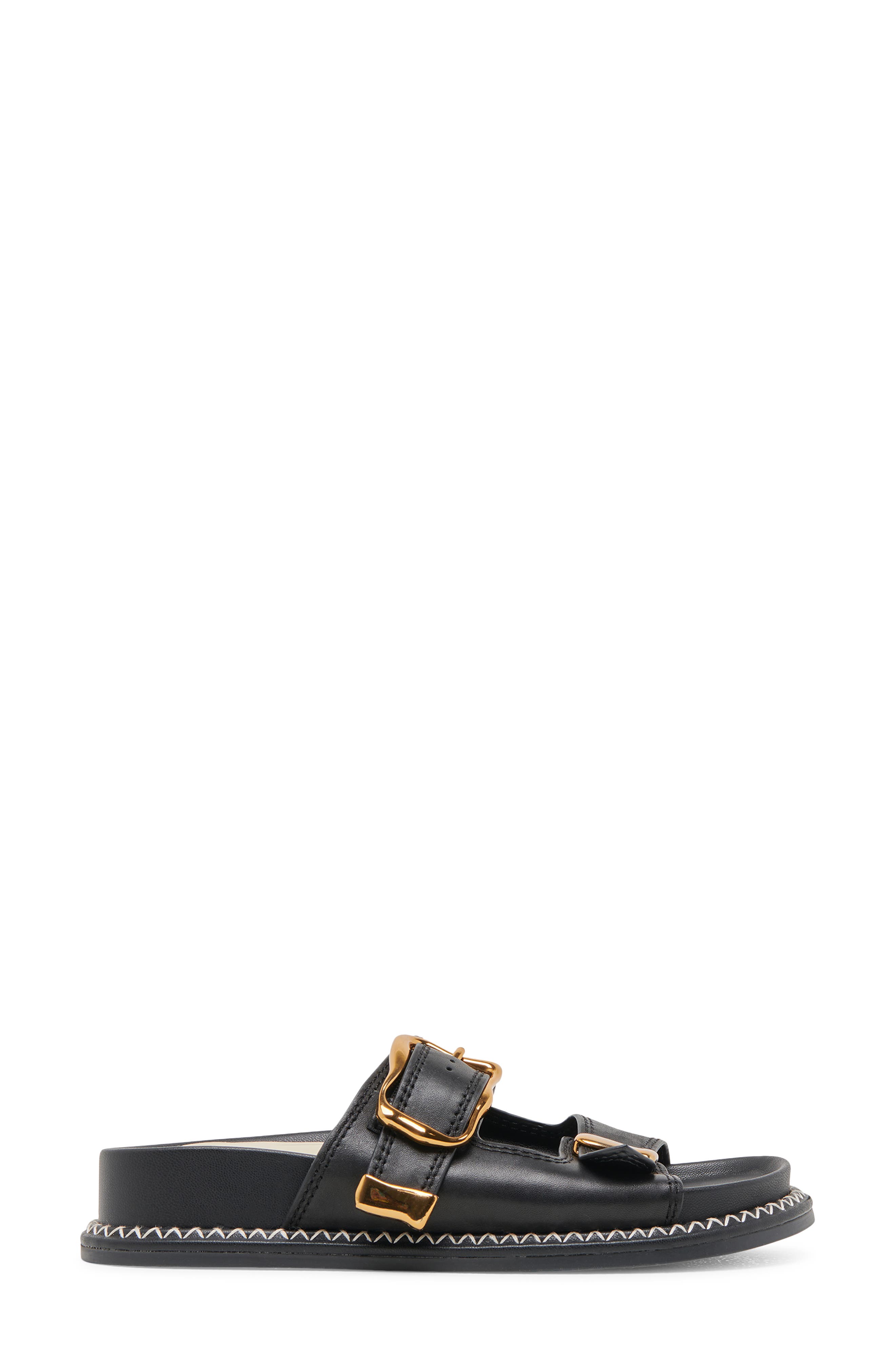 Dolce Vita Sevana Two Strap Sandal, Alternate, color, Black Leather