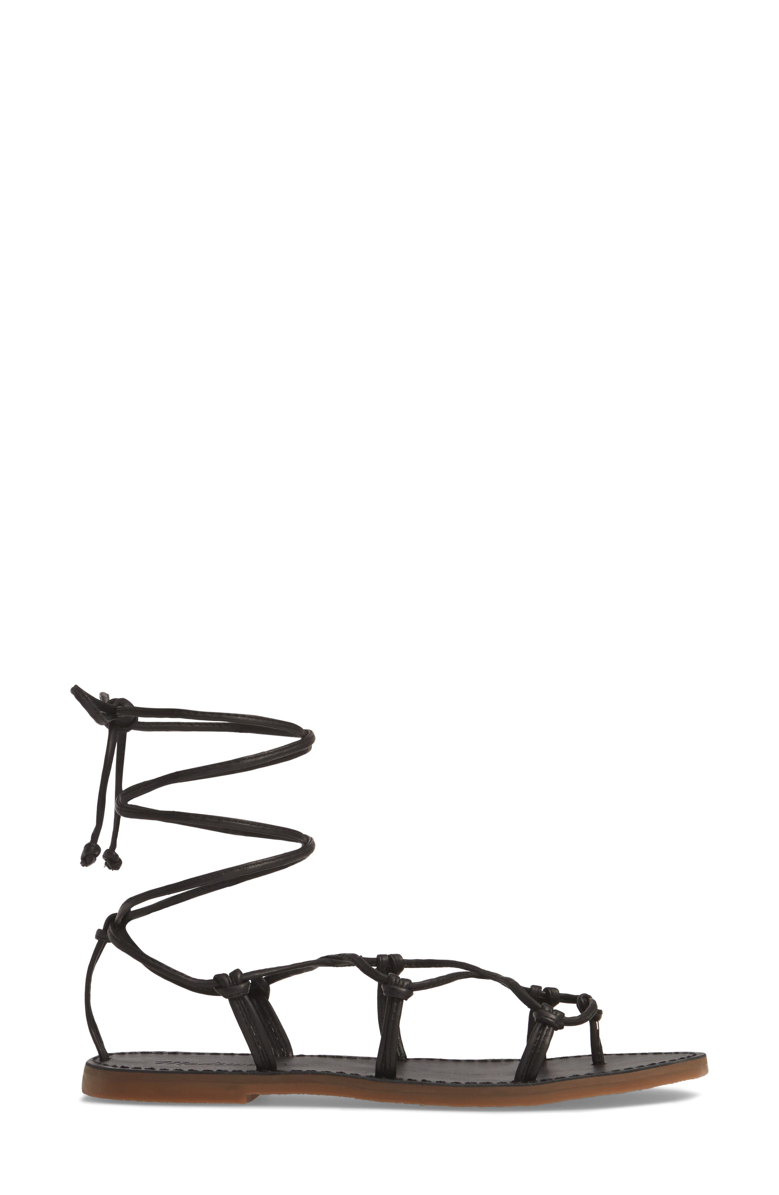 Madewell The Boardwalk Lace-Up Sandal, Alternate, color, 