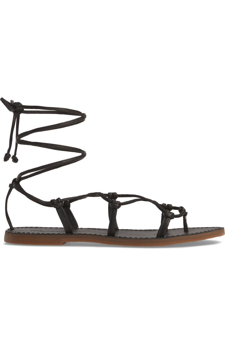 Madewell The Boardwalk Lace-Up Sandal, Alternate, color,