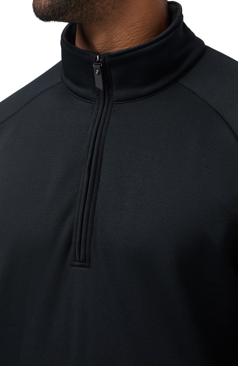 TravisMathew Quest Polar Fleece Quarter Zip, Alternate, color, Black
