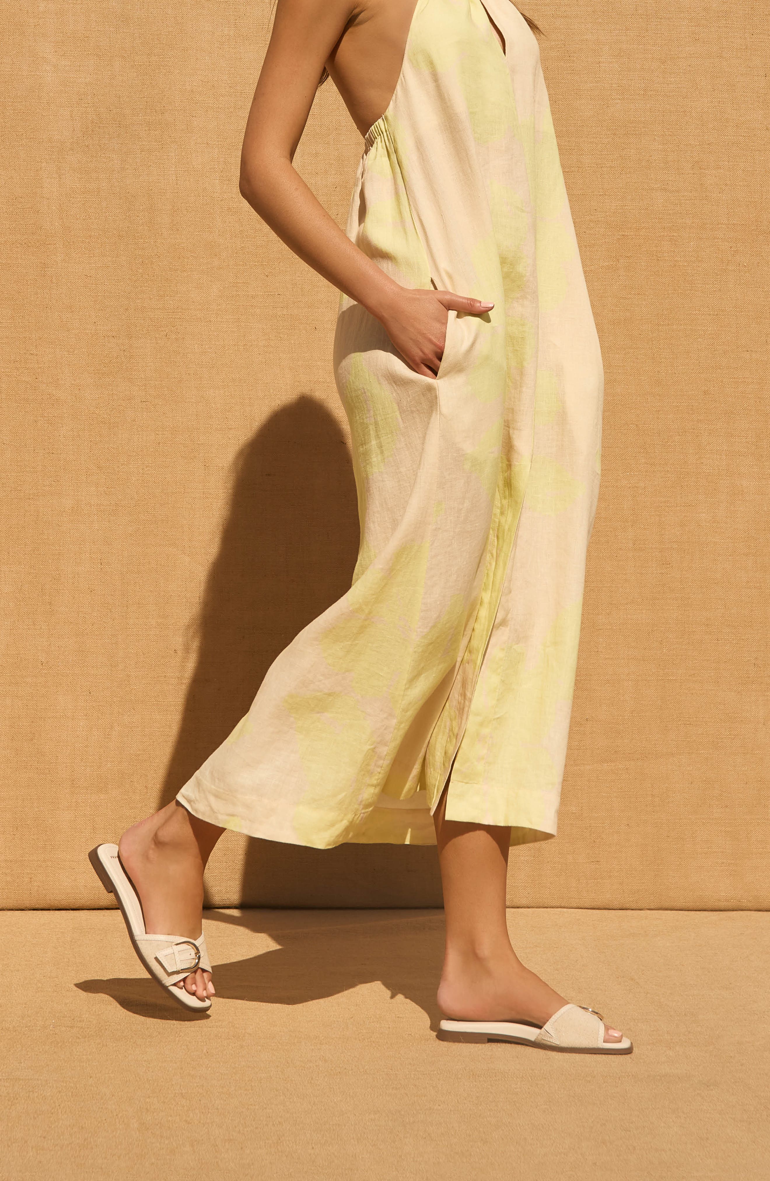 Tate Sandal, Alternate, color, LINEN