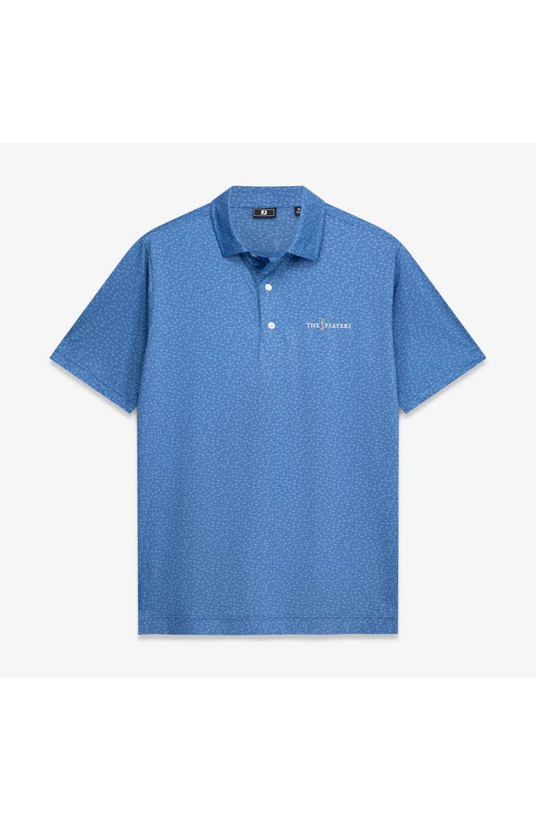 FOOTJOY Men's FootJoy Blue THE PLAYERS All Over Print ProDry Polo, Main, color, Blue