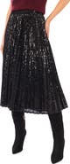 Halogen® Sequin Pleated Midi Skirt