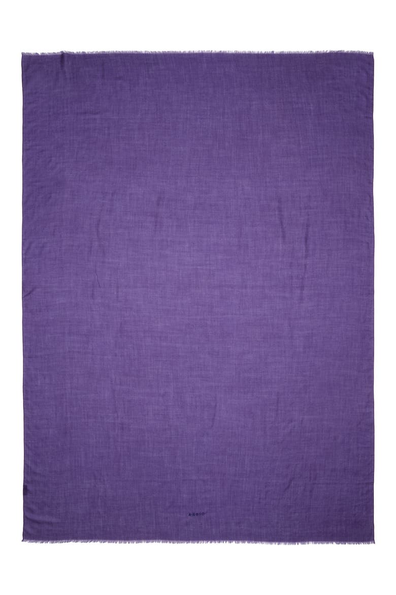 Cashmere & Silk Scarf, Alternate, color, PURPLE