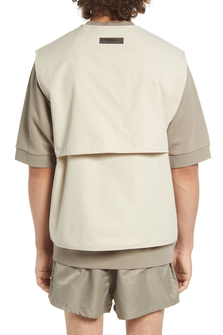 Cotton Blend Work Vest, Alternate, color, WHEAT