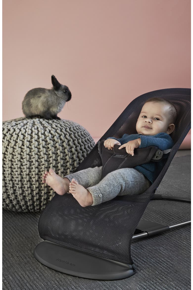 Bouncer Bliss Convertible Quilted Baby Bouncer, Alternate, color, ANTHRACITE