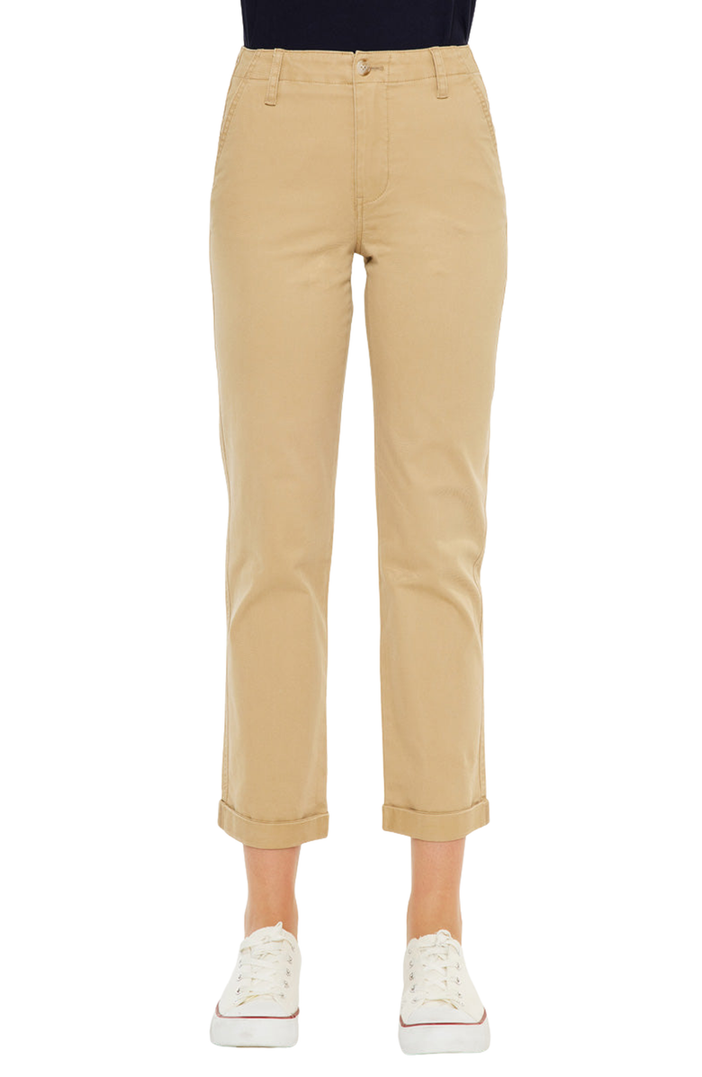 KanCan Carol High Rise Slim Chino Pants, Main, color, Tan