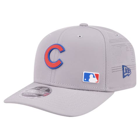 Men's New Era Gray Chicago Cubs Laser Perforated 9SEVENTY Adjustable Hat