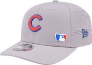 New Era Men's New Era Gray Chicago Cubs Laser Perforated 9SEVENTY Adjustable Hat