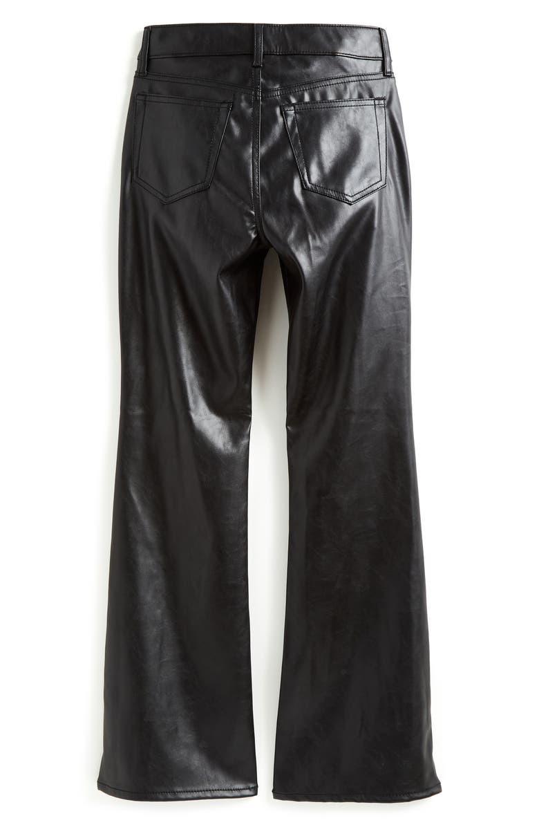 Tractr Kids' Faux Leather Flare Leg Pants, Alternate, color,