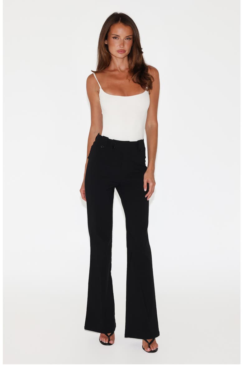Kittie Flare Pants, Alternate, color, BLACK