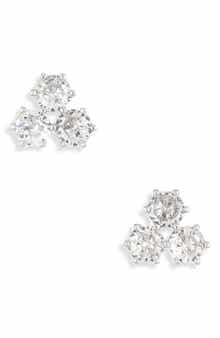 Nadri Serena Cubic Zirconia Trio Stud Earrings