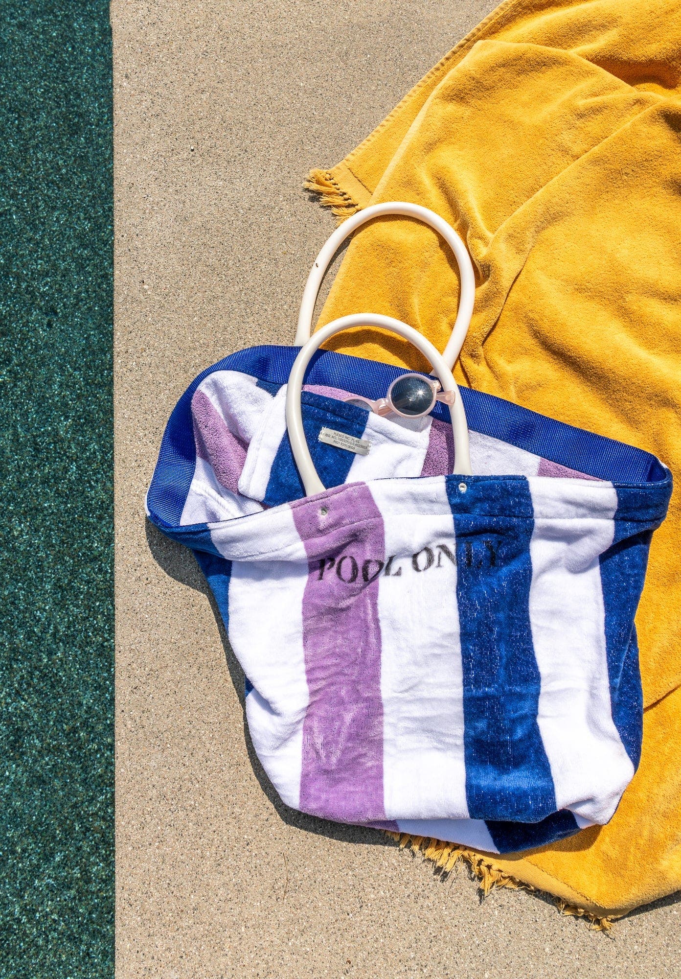 PUEBCO Terrycloth Pool Bag Assorted Colors, Alternate, color, Assorted Color