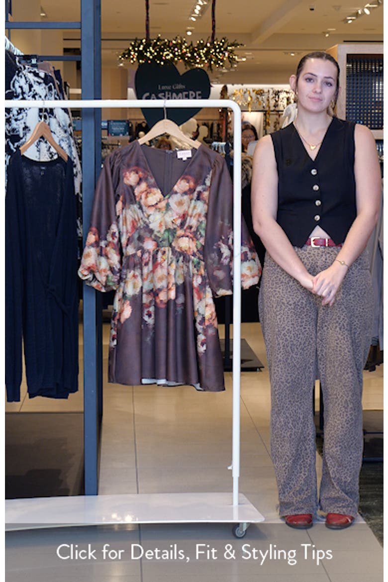 Dea Placed Floral Minidress video