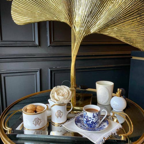 Cavalli Coffee Cup & Saucer With Luxury Box In White