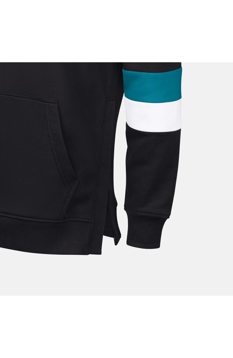 G-III SPORTS BY CARL BANKS Men's G-III Sports by Carl Banks Black/Teal Jacksonville Jaguars Adaptive Faceoff Pullover Hoodie, Alternate, color, Black