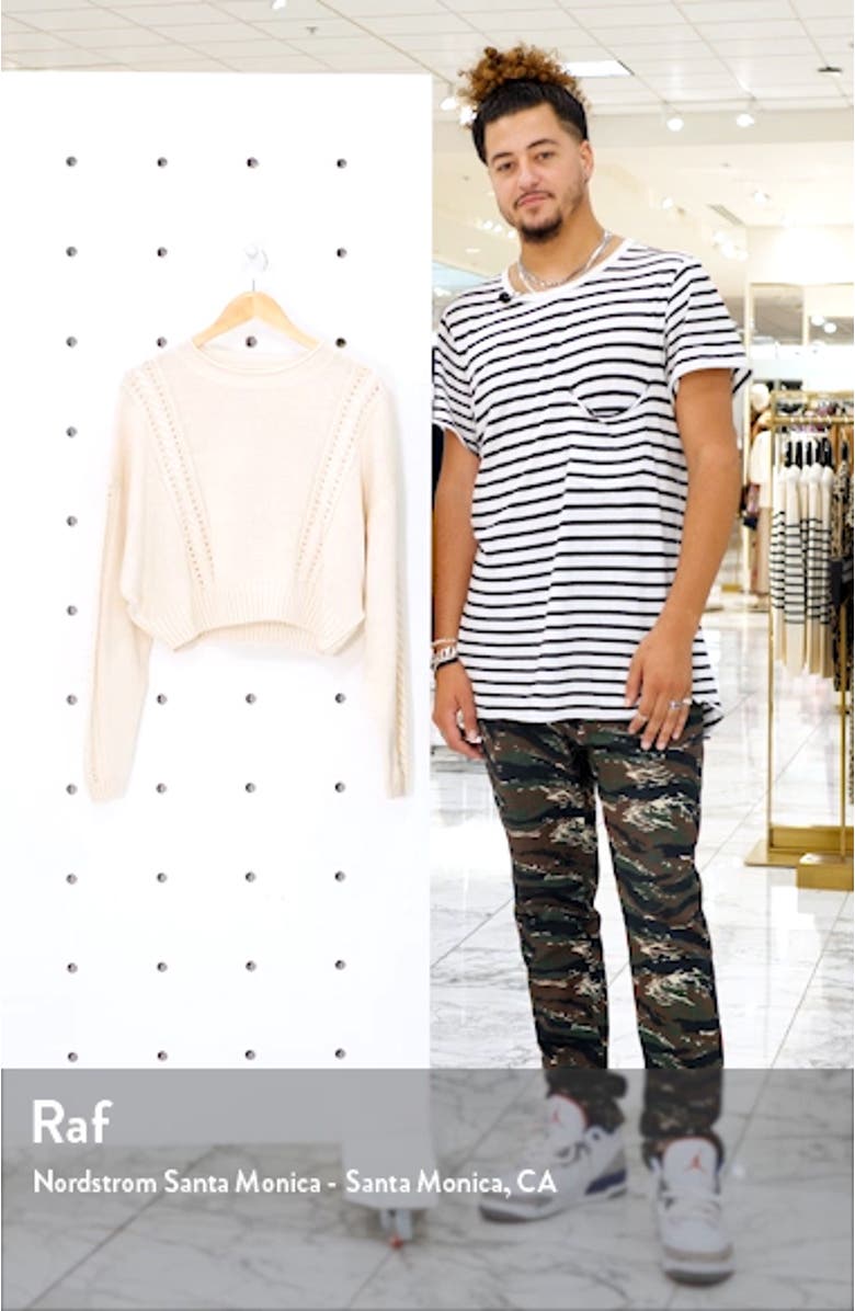 Night Falls Crop Sweater, sales video thumbnail