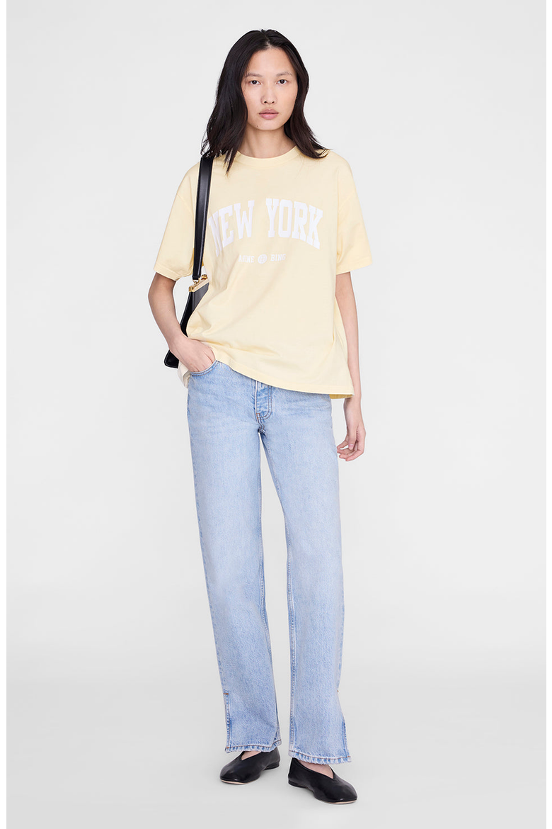 Cade New York University Tee, Main, color, Butter Yellow