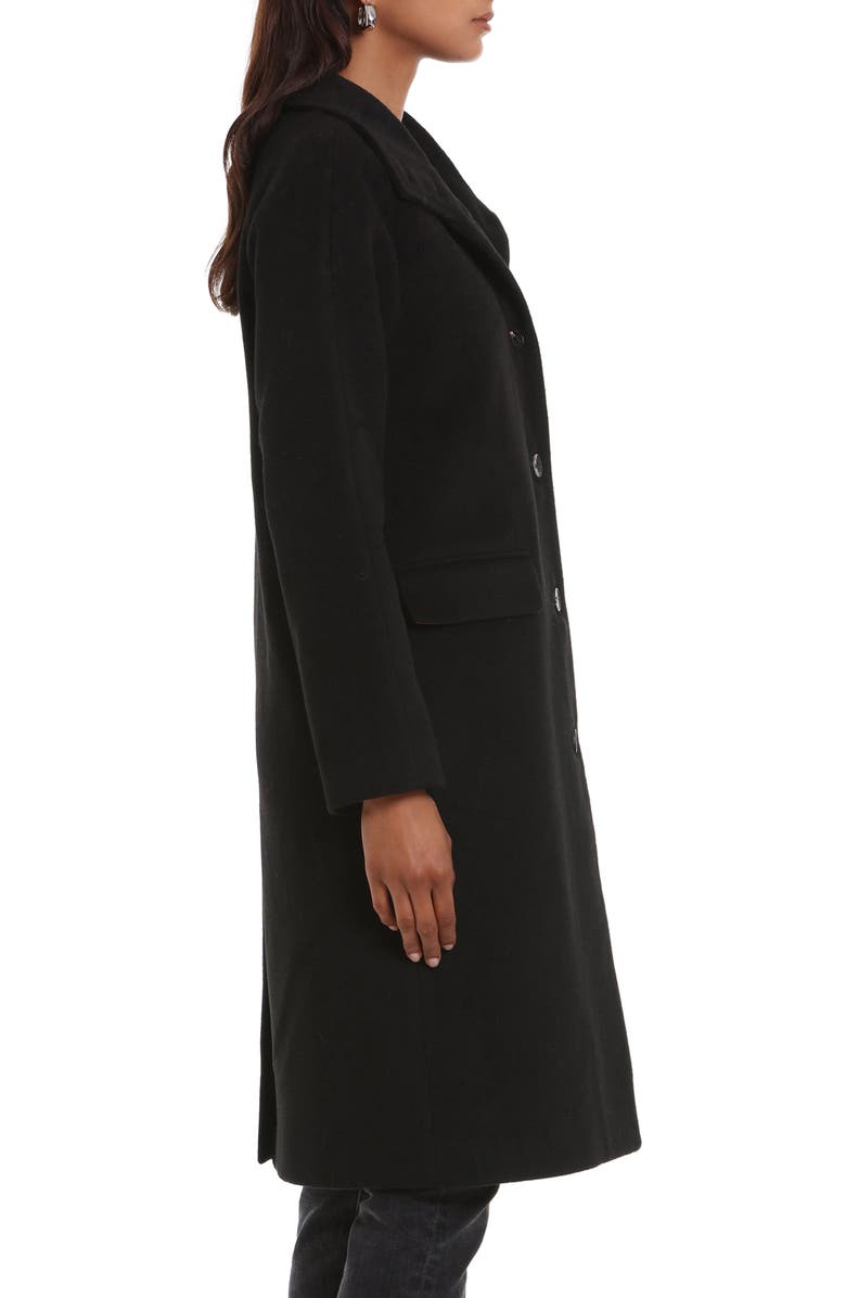 Avec Les Filles Single Breasted Wool Blend Coat, Alternate, color,