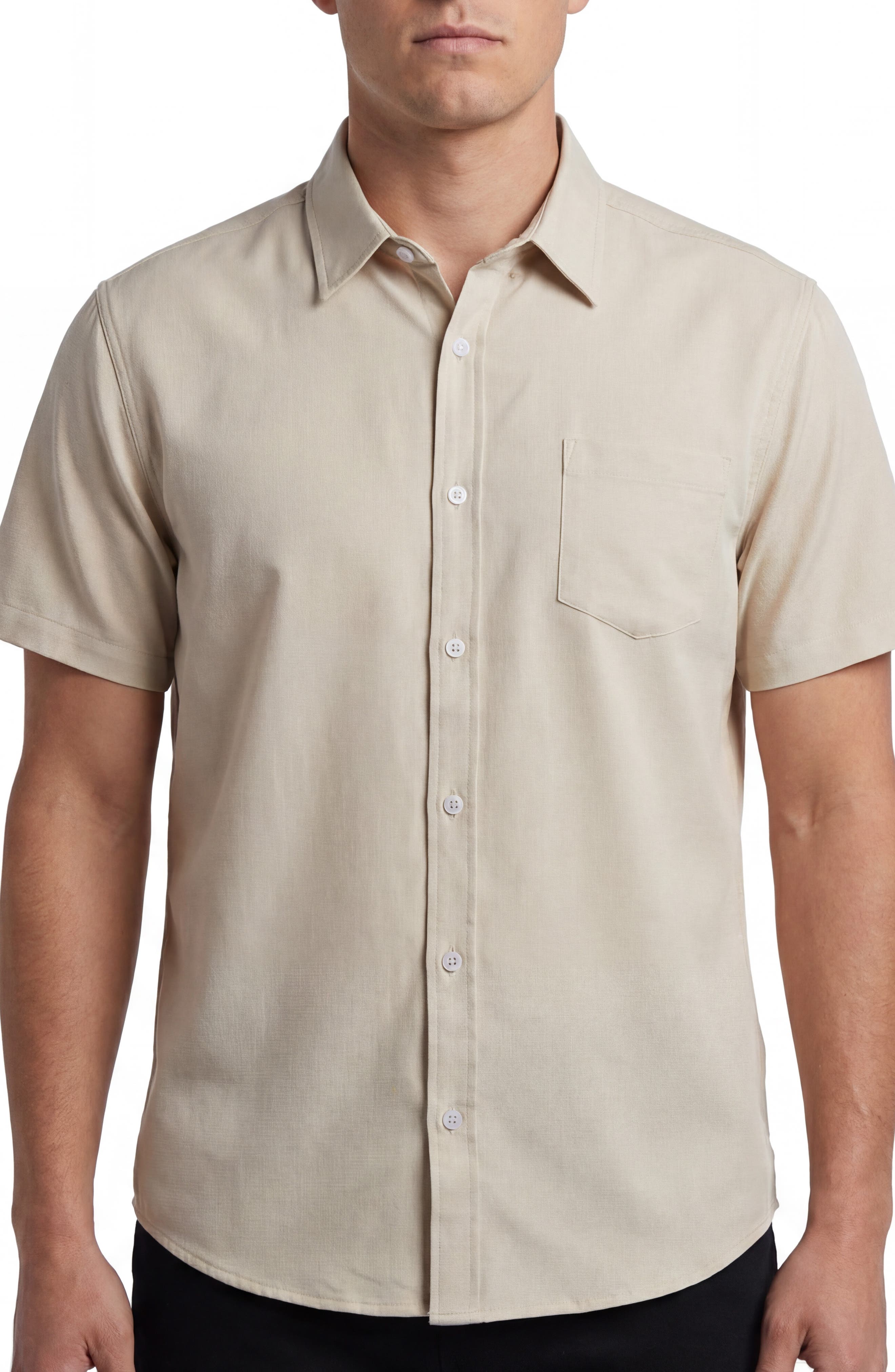BURNSIDE Short Sleeve Button-Up Shirt