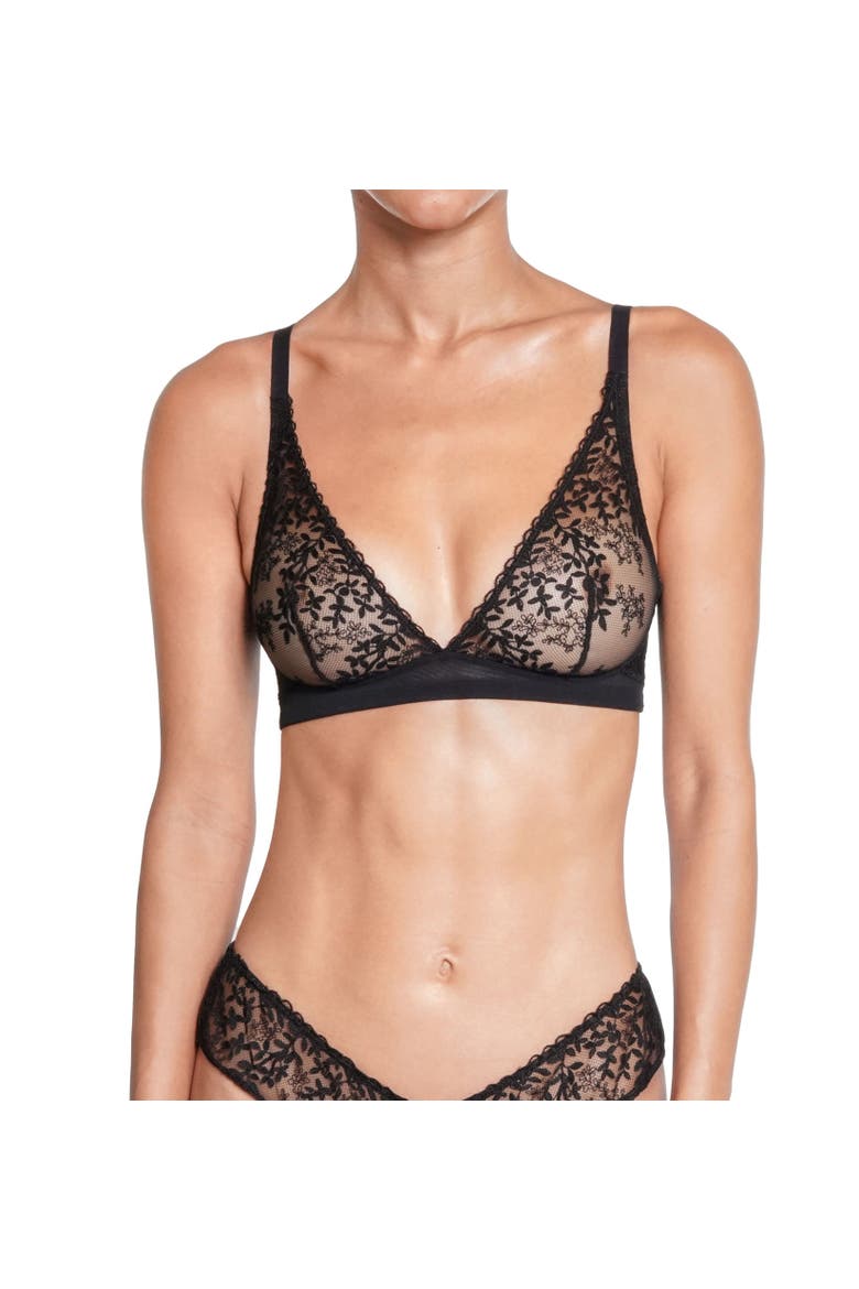 Desir Lace Bralette, Alternate, color, Black