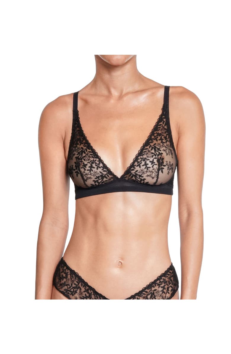 Huit Desir Lace Bralette, Alternate, color, Black