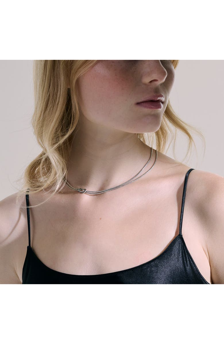 John Hardy Love Knot Convertible Necklace, 3.6mm, Alternate, color, 